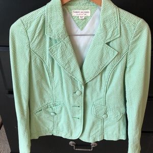Tommy Hilfiger Green Striped Blazer